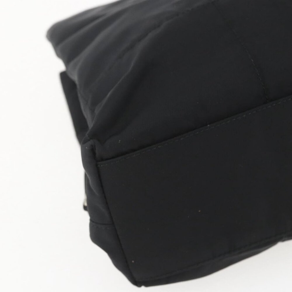 Authentic PRADA Shoulder Bag Nylon Black Silver - Picture 6 of 16